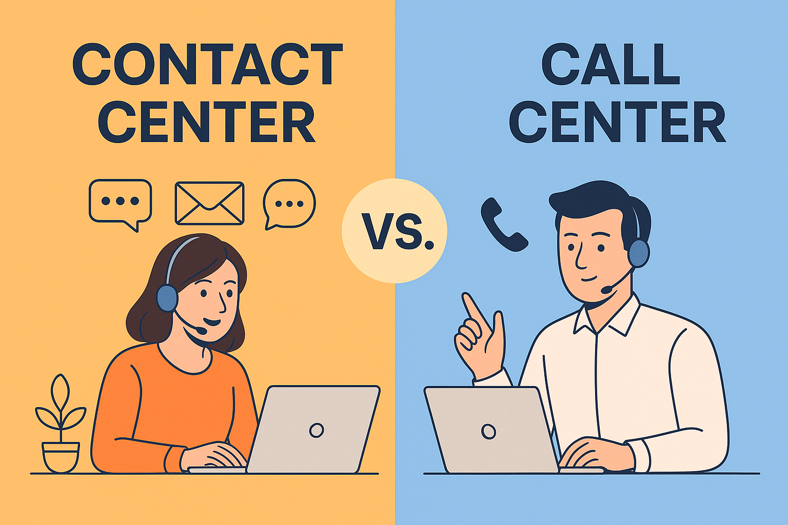Contact Center vs. Call Center: What’s the Real Difference?