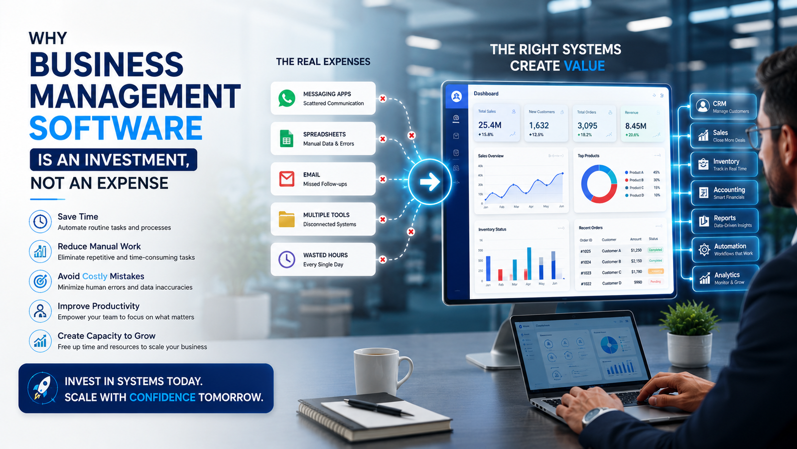 Why Business Management Software Is an Investment, Not an Expens